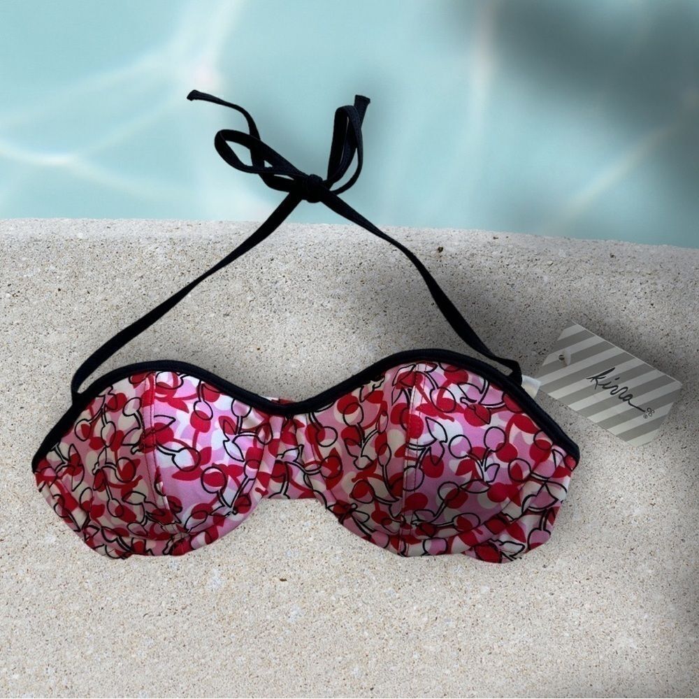 kirra Cherry Padded Bikini Top‎